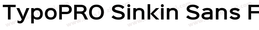 TypoPRO Sinkin Sans Free字体转换
